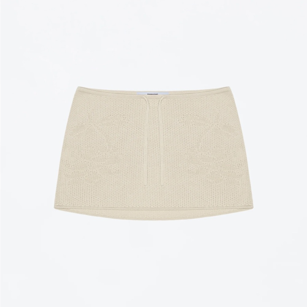 NEW tank air beige double love knit mini skirt